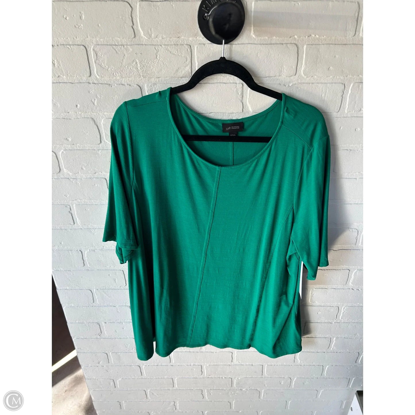 Top Short Sleeve By J. Jill In Green, Size: 2x
