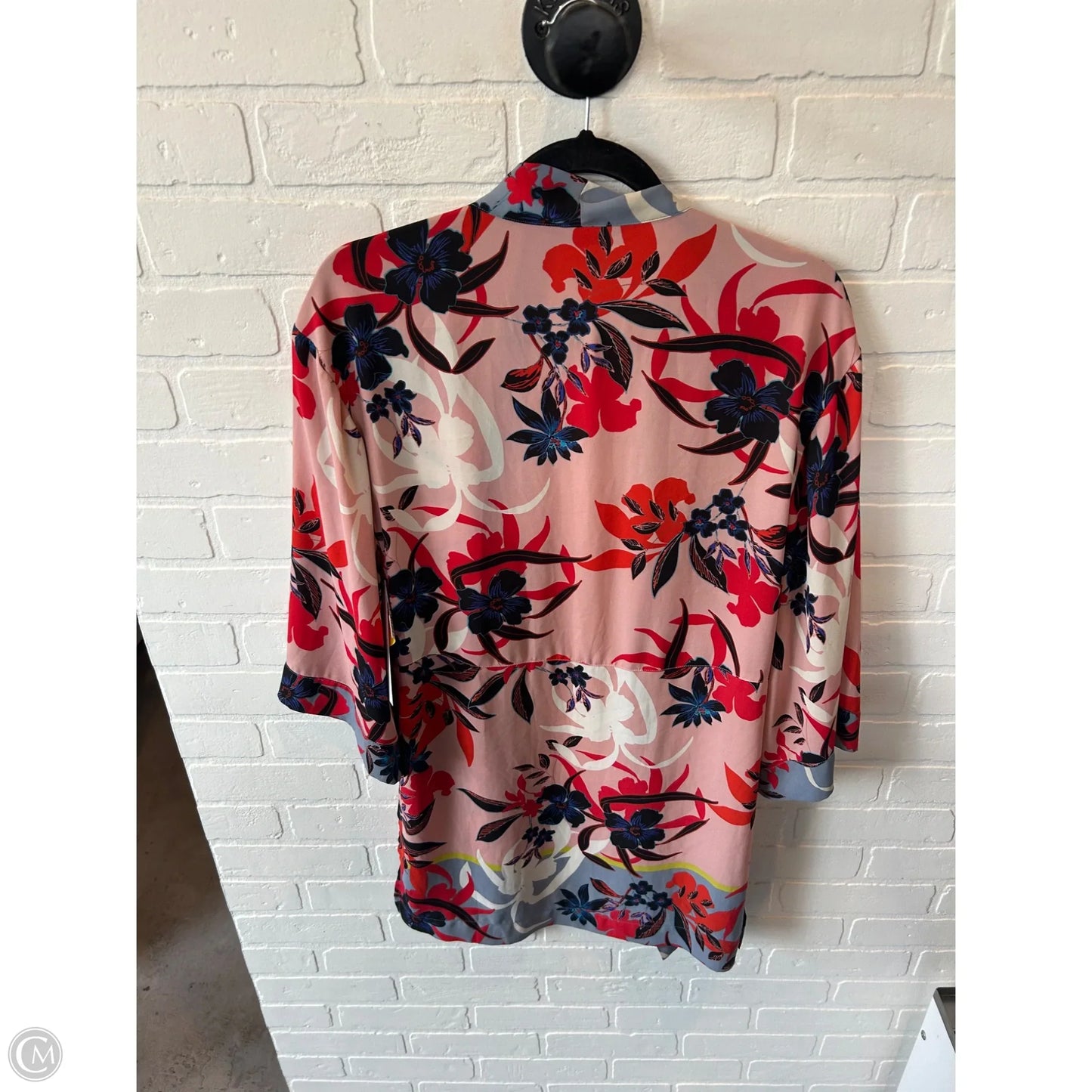 Kimono By Cabi In Black & Pink, Size: Xs