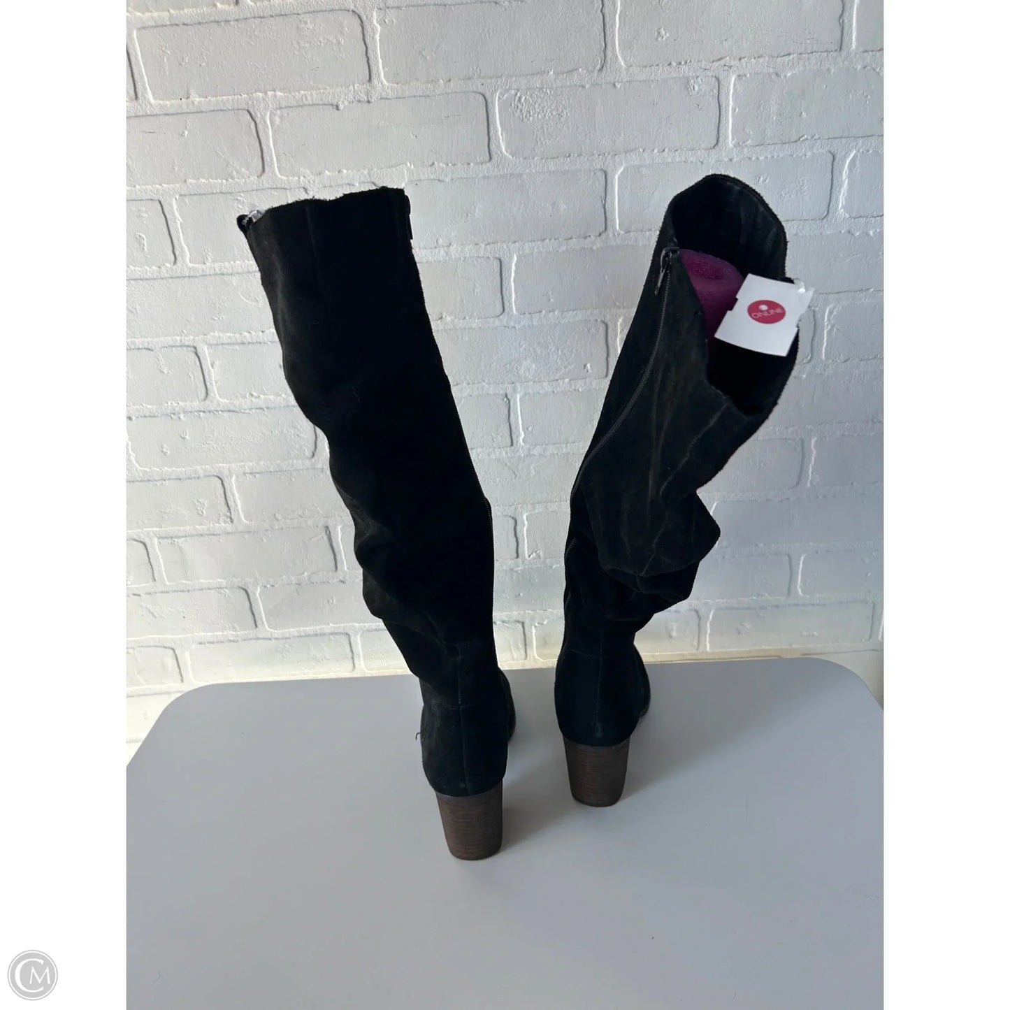 Boots Knee Heels By Cmc In Black, Size: 10