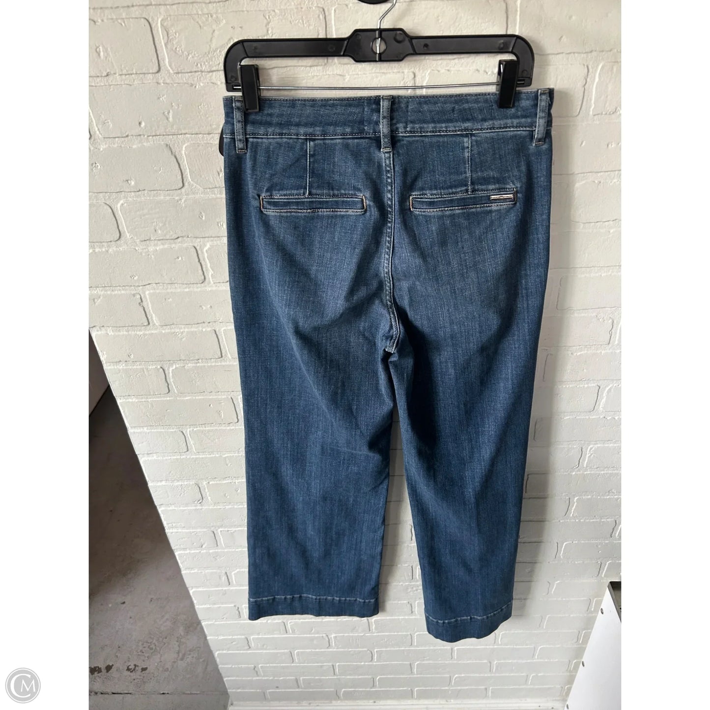 Jeans Wide Leg By White House Black Market In Blue Denim, Size: 6