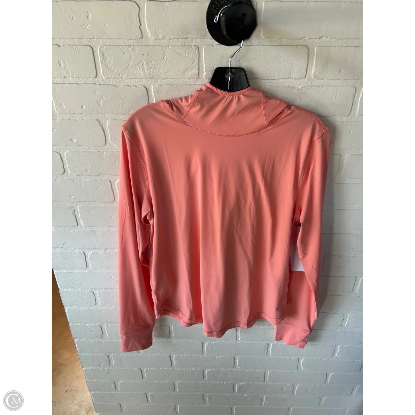 Athletic Top Long Sleeve Hoodie By Eddie Bauer In Orange, Size: M