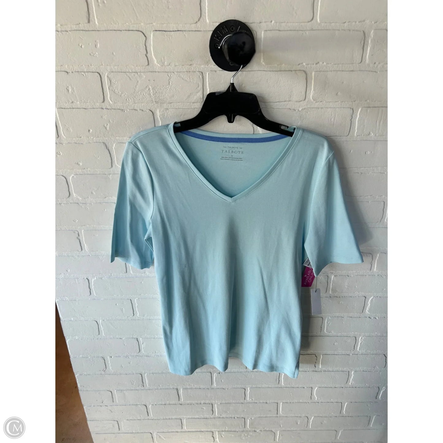 Top Short Sleeve Basic By Talbots In Blue, Size: M