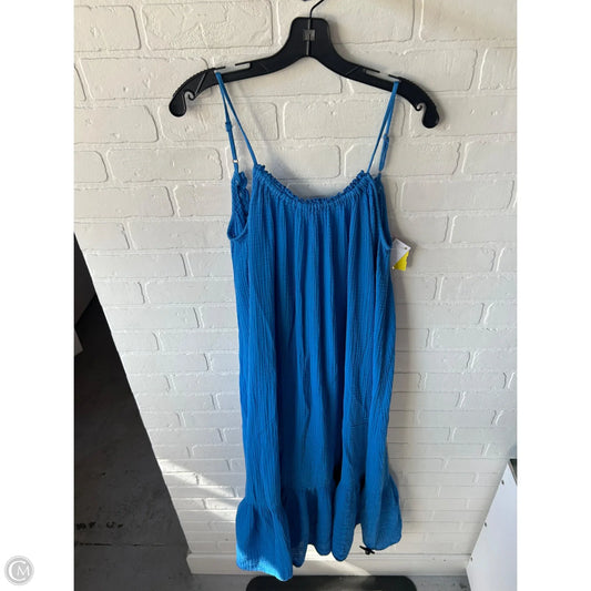 Dress Casual Maxi By Anthropologie In Blue & Brown, Size: S