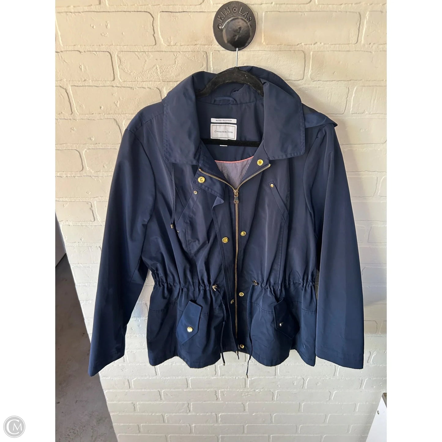 Jacket Other By Charter Club In Blue, Size: Xl