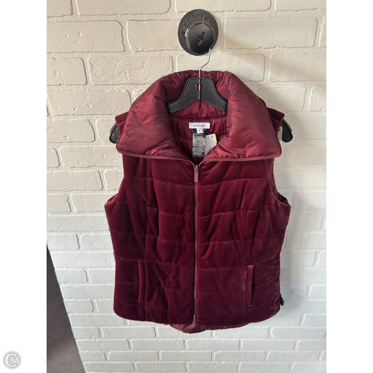 Vest Puffer & Quilted By Chicos In Red, Size: M
