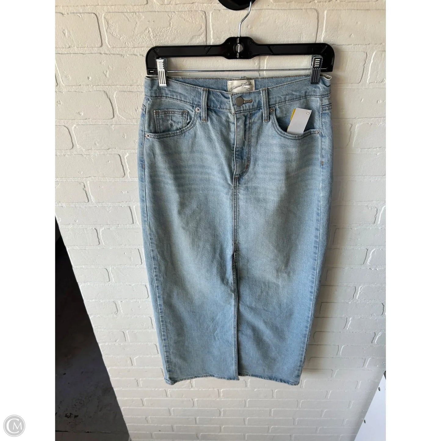 Skirt Maxi By Universal Thread In Blue Denim, Size: 6