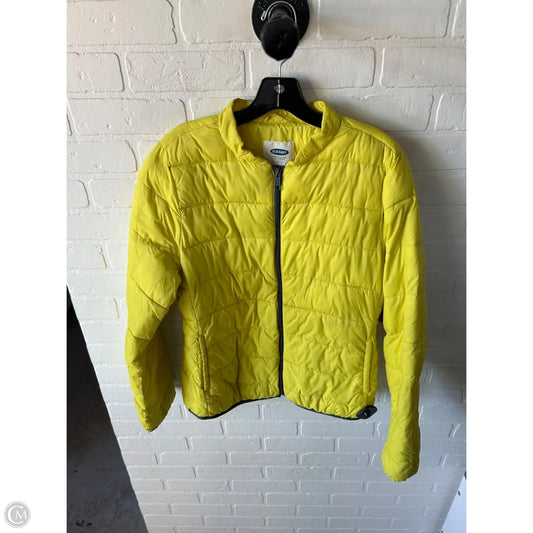 Jacket Puffer & Quilted By Old Navy In Yellow, Size: M