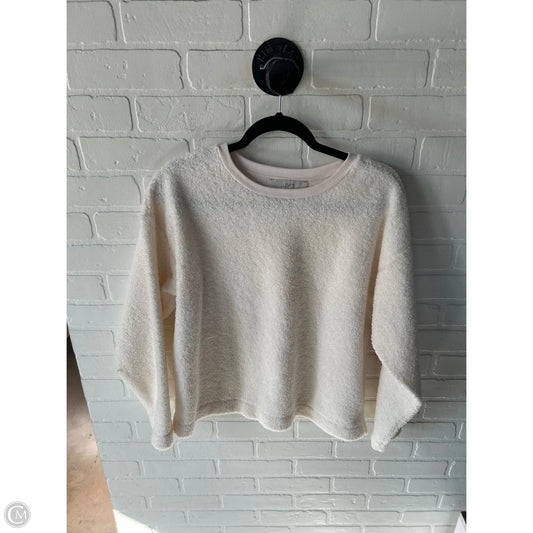 Sweatshirt Crewneck By Loft In Cream, Size: M