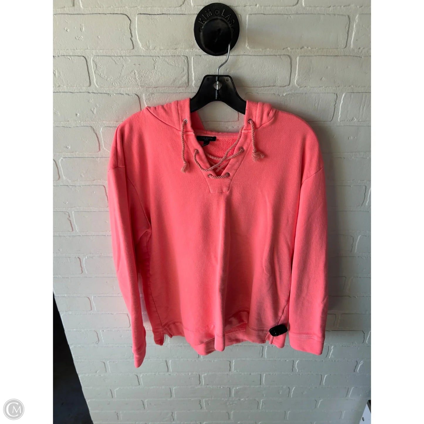 Sweatshirt Hoodie By Talbots In Orange, Size: Lp