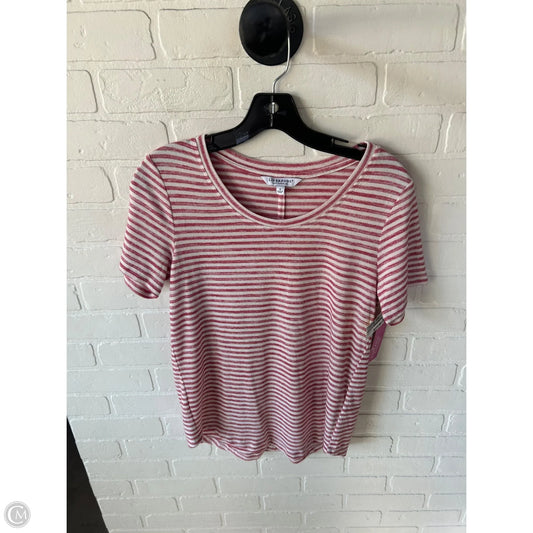 Top Short Sleeve By Liverpool In Red & White, Size: S