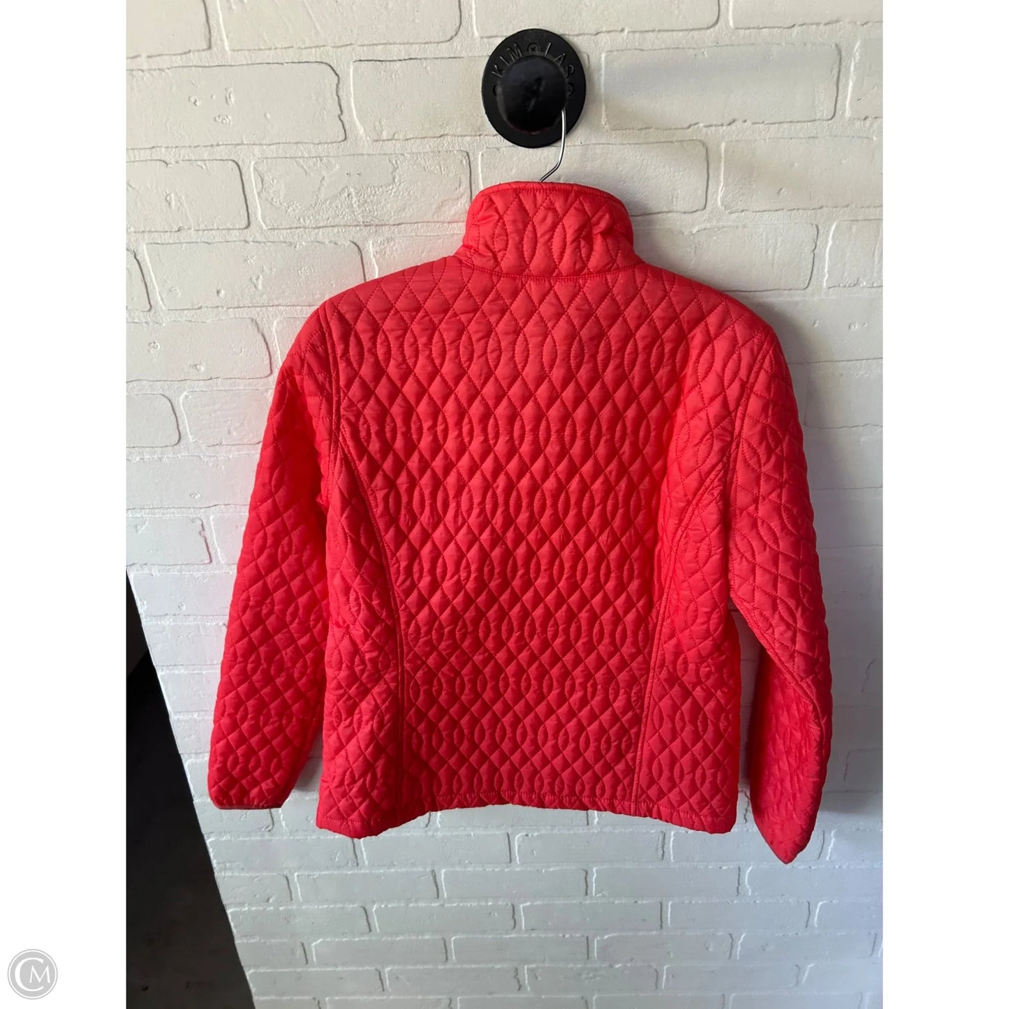 Jacket Puffer & Quilted By Lands End In Orange, Size: Xs