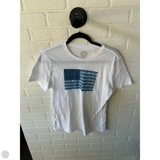 Top Short Sleeve Basic By Life Is Good In White, Size: S
