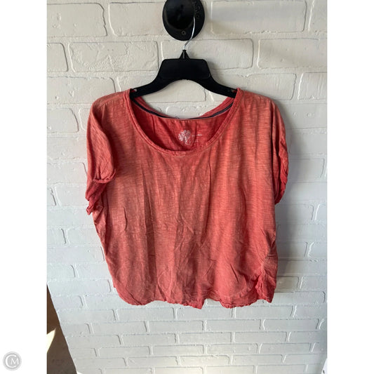 Top Short Sleeve Basic By Pilcro In Orange, Size: L