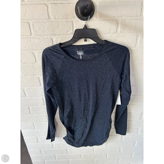 Athletic Top Long Sleeve Crewneck By Athleta In Blue, Size: M