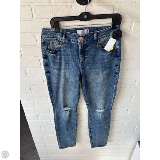 Jeans Skinny By Cabi In Blue Denim, Size: 10