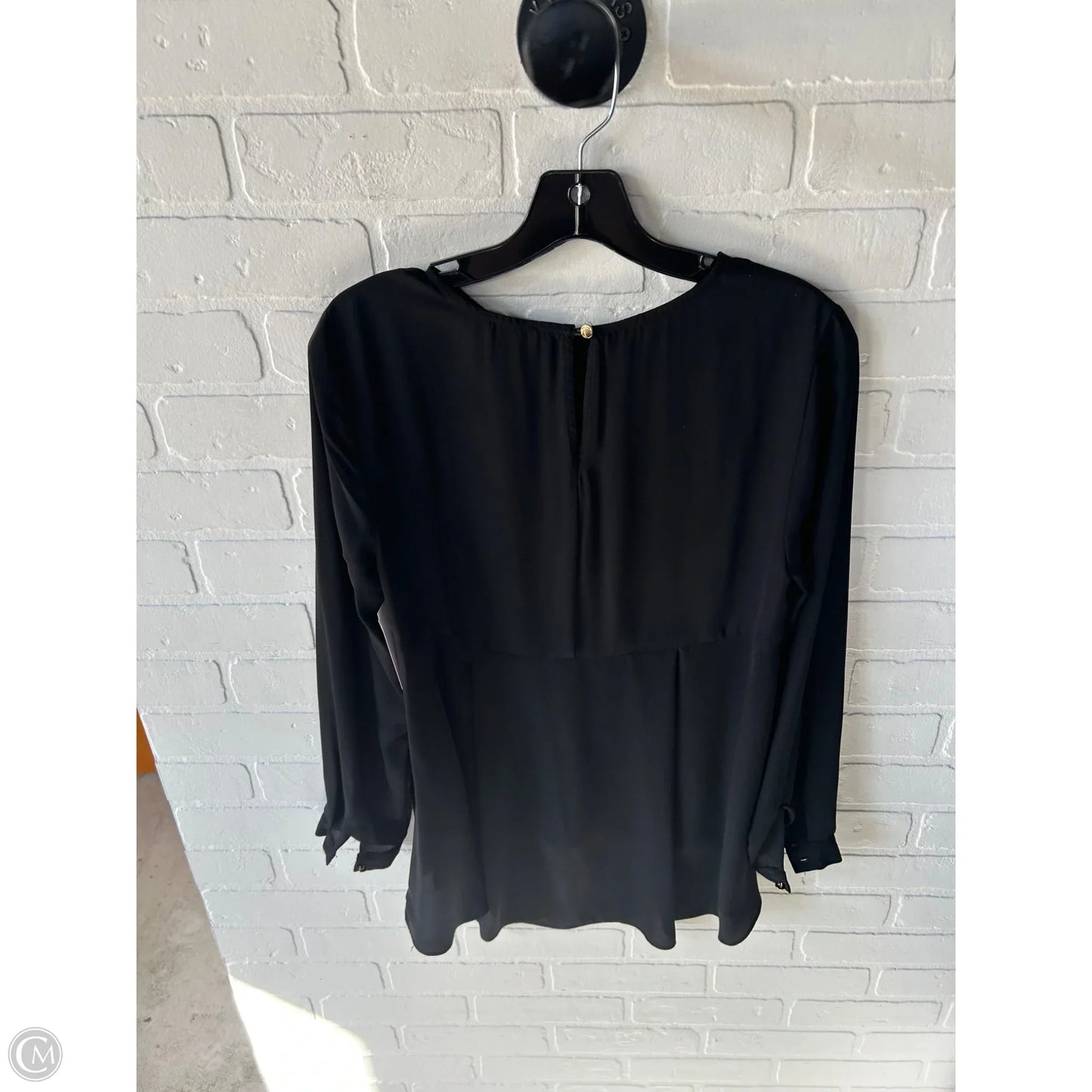 Top Long Sleeve By Vince Camuto In Black, Size: S