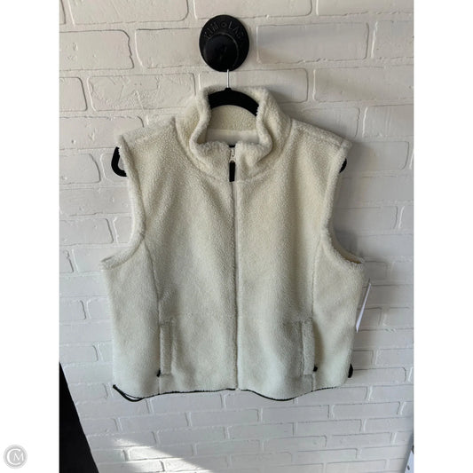 Vest Fleece By Talbots In Cream, Size: Xl