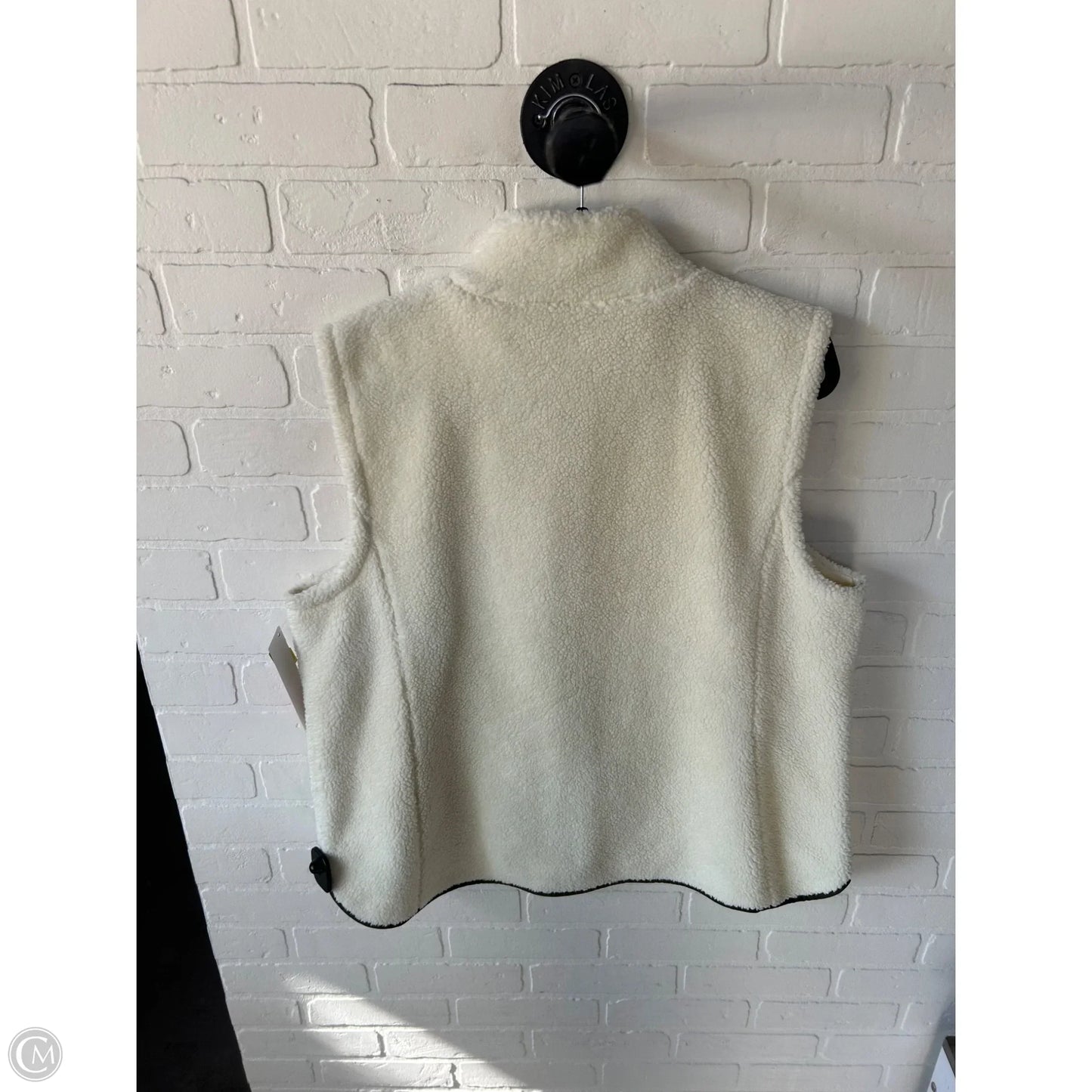 Vest Fleece By Talbots In Cream, Size: Xl