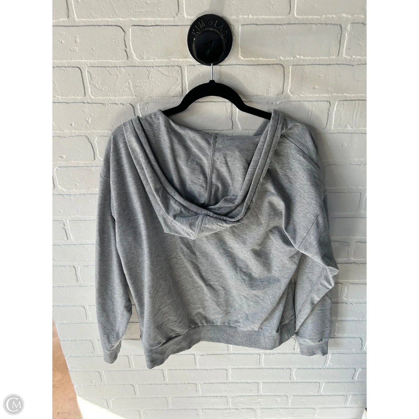 Sweatshirt Hoodie By Michael By Michael Kors In Grey, Size: L