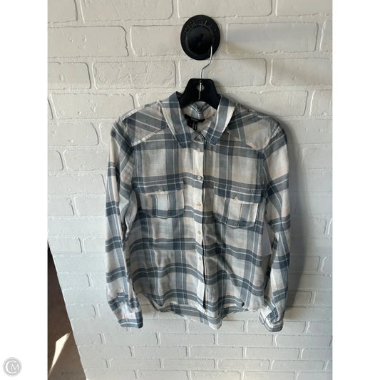 Top Long Sleeve By Paige In Cream & Grey, Size: S