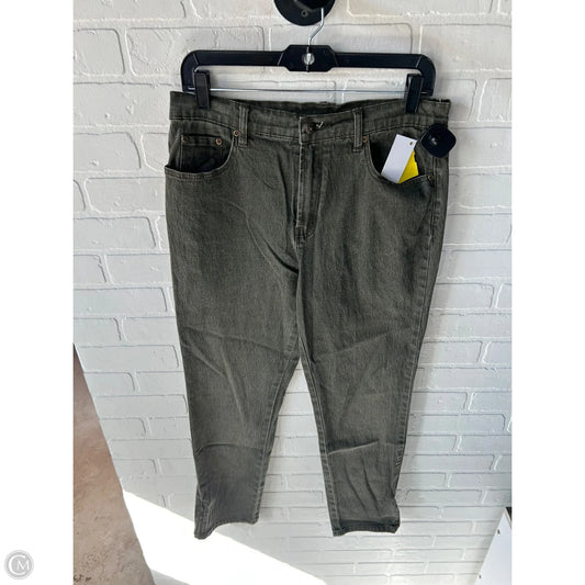 Jeans Straight By Dg2 In Green Denim, Size: 10