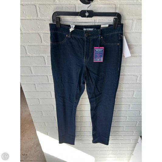 Jeans Straight By Bandolino In Blue Denim, Size: 10