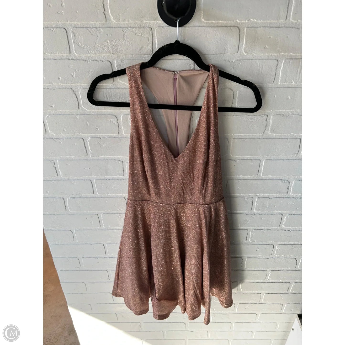 Dress Party Short By Aakaa In Rose Gold, Size: M