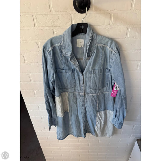 Dress Casual Short By Cmc In Blue Denim, Size: L