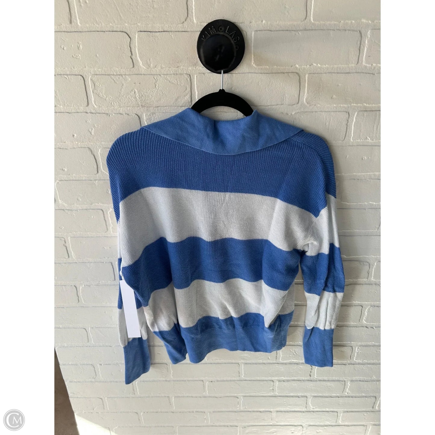 Sweater By Loft In Blue & White, Size: S