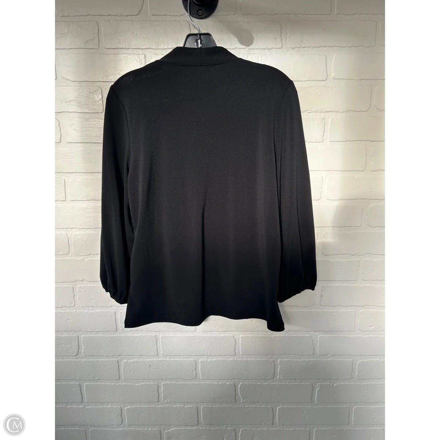 Top Long Sleeve By Adrianna Papell In Black, Size: M