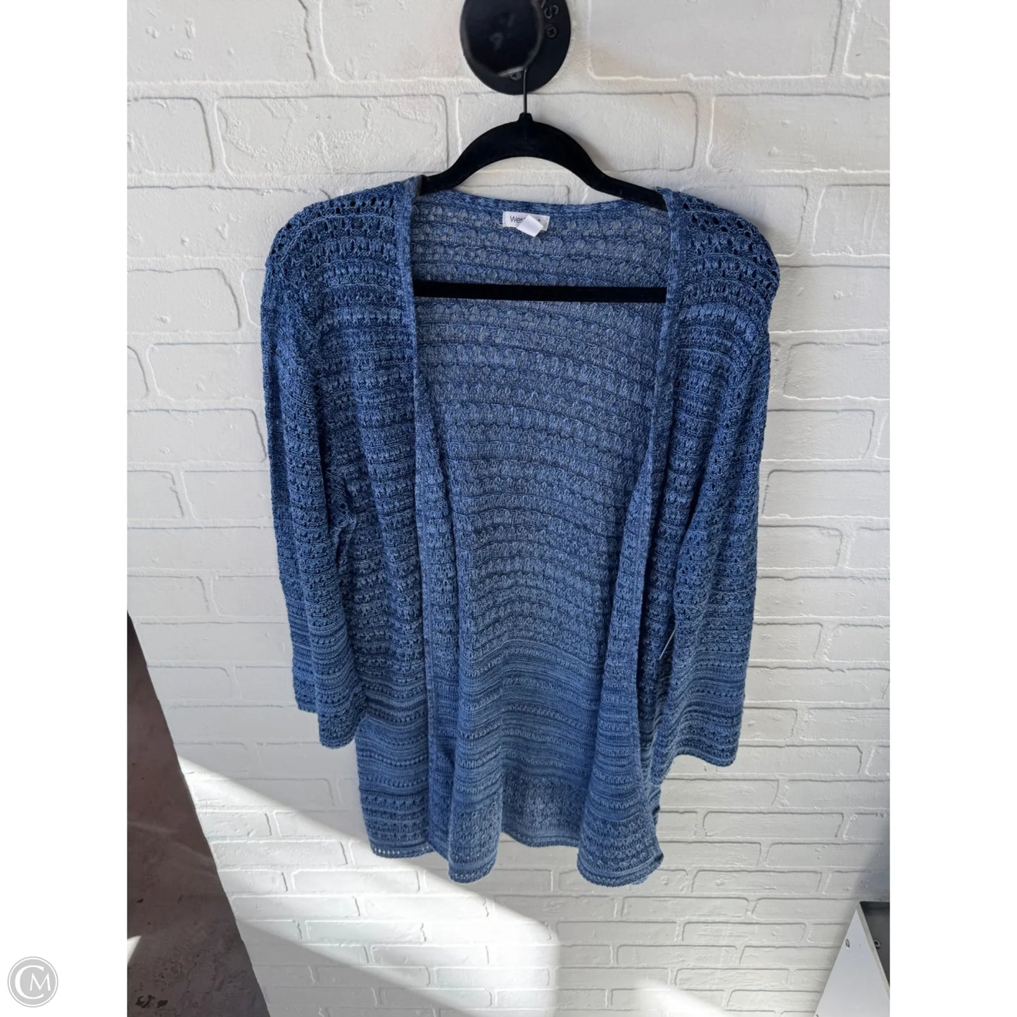 Sweater Cardigan By Westport In Blue, Size: L