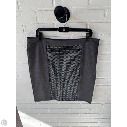 Skirt Mini & Short By Rafaella In Grey, Size: 14