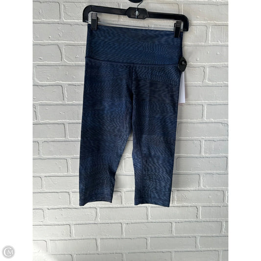 Athletic Capris By Lululemon In Blue, Size: 6