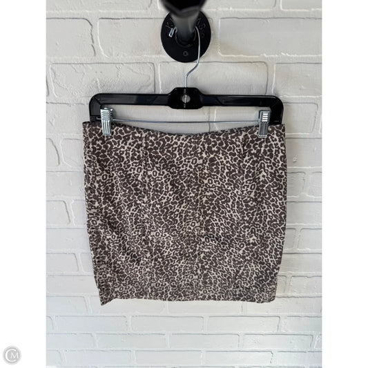 Skirt Mini & Short By Free People In Brown & Cream, Size: 10