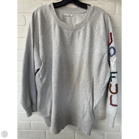 Sweatshirt Crewneck By Maurices In Grey, Size: 1x