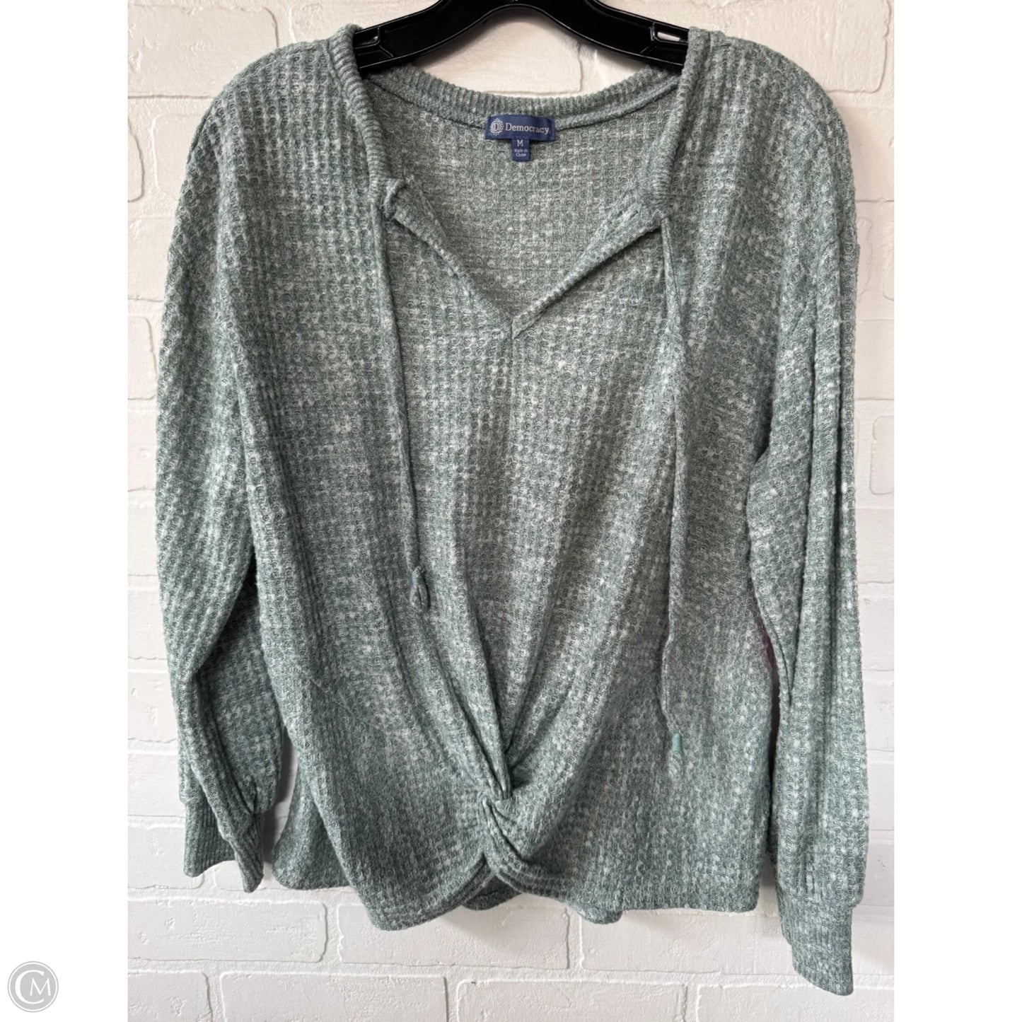 Top Long Sleeve By Democracy In Green, Size: M