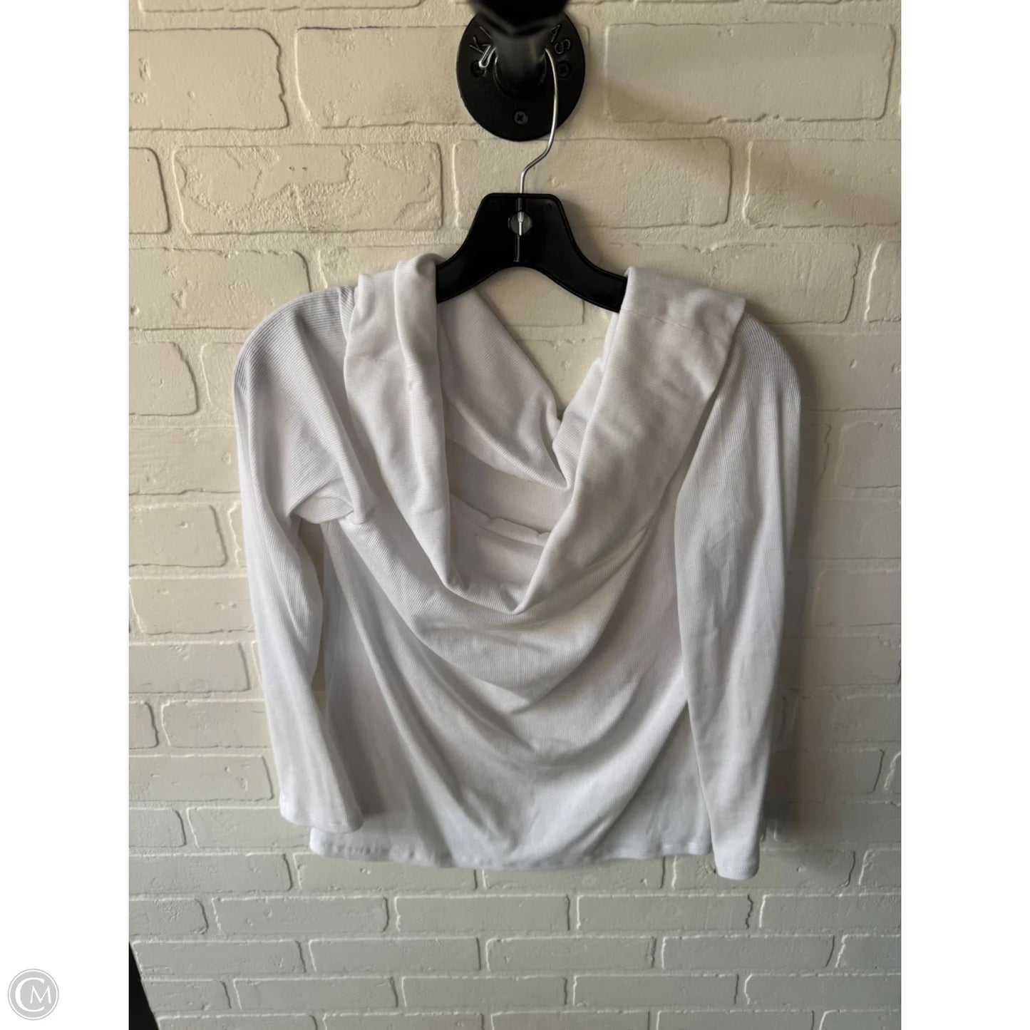 Top Long Sleeve By Gap In White, Size: L