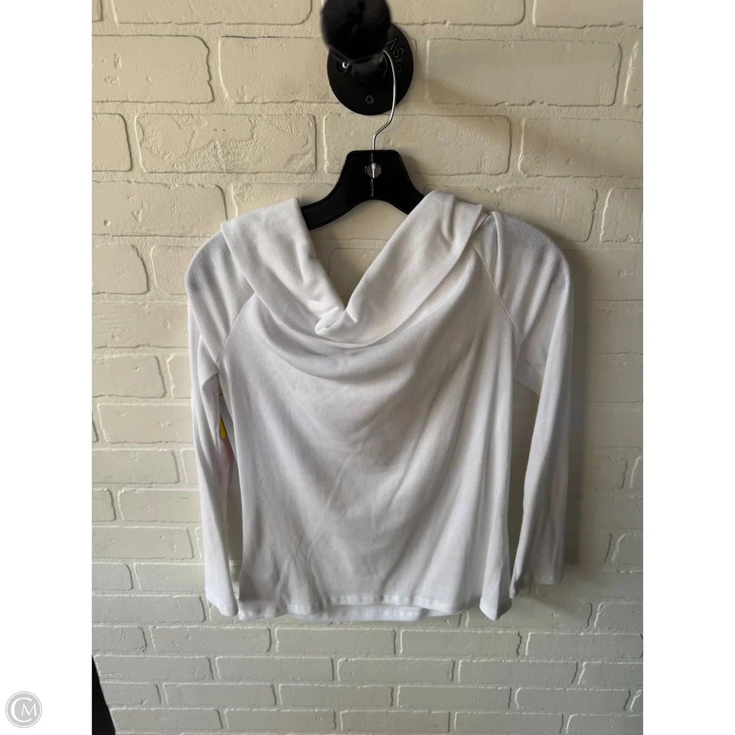 Top Long Sleeve By Gap In White, Size: L