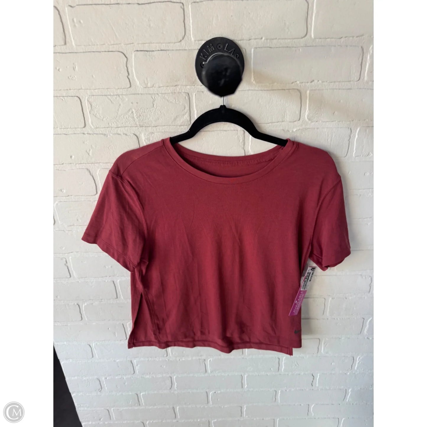 Athletic Top Short Sleeve By Nike Apparel In Orange, Size: Xs