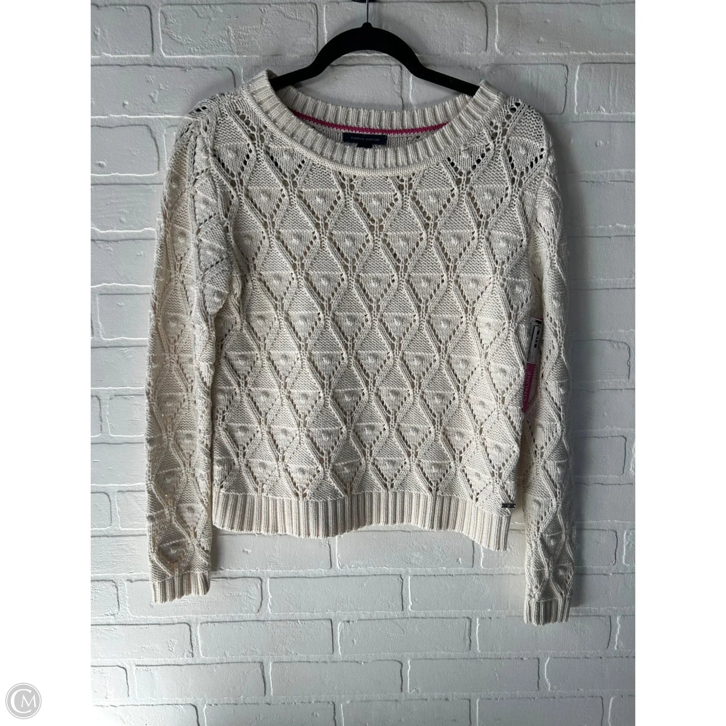 Sweater By Tommy Hilfiger In Cream, Size: M