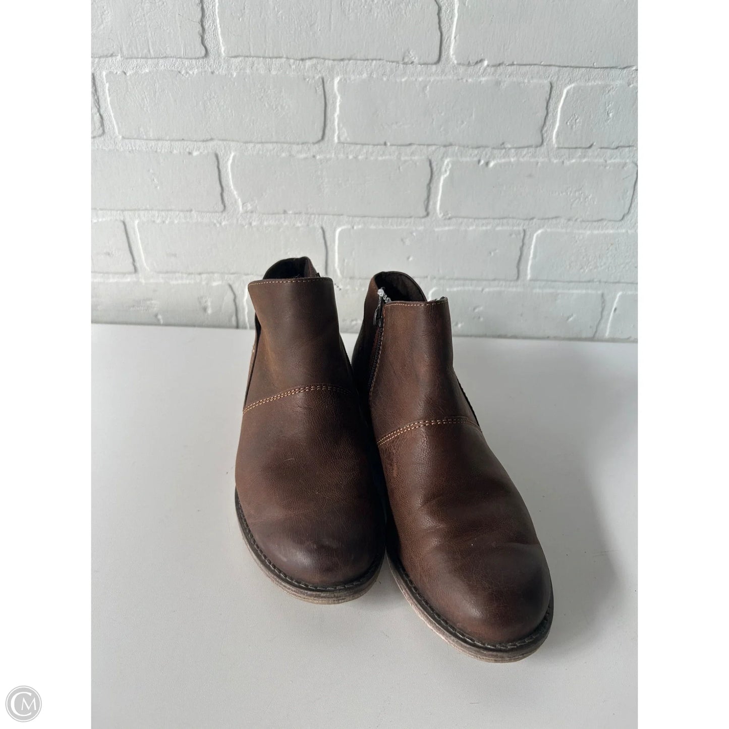 Boots Ankle Flats By Josef Seibel In Brown, Size: 8.5