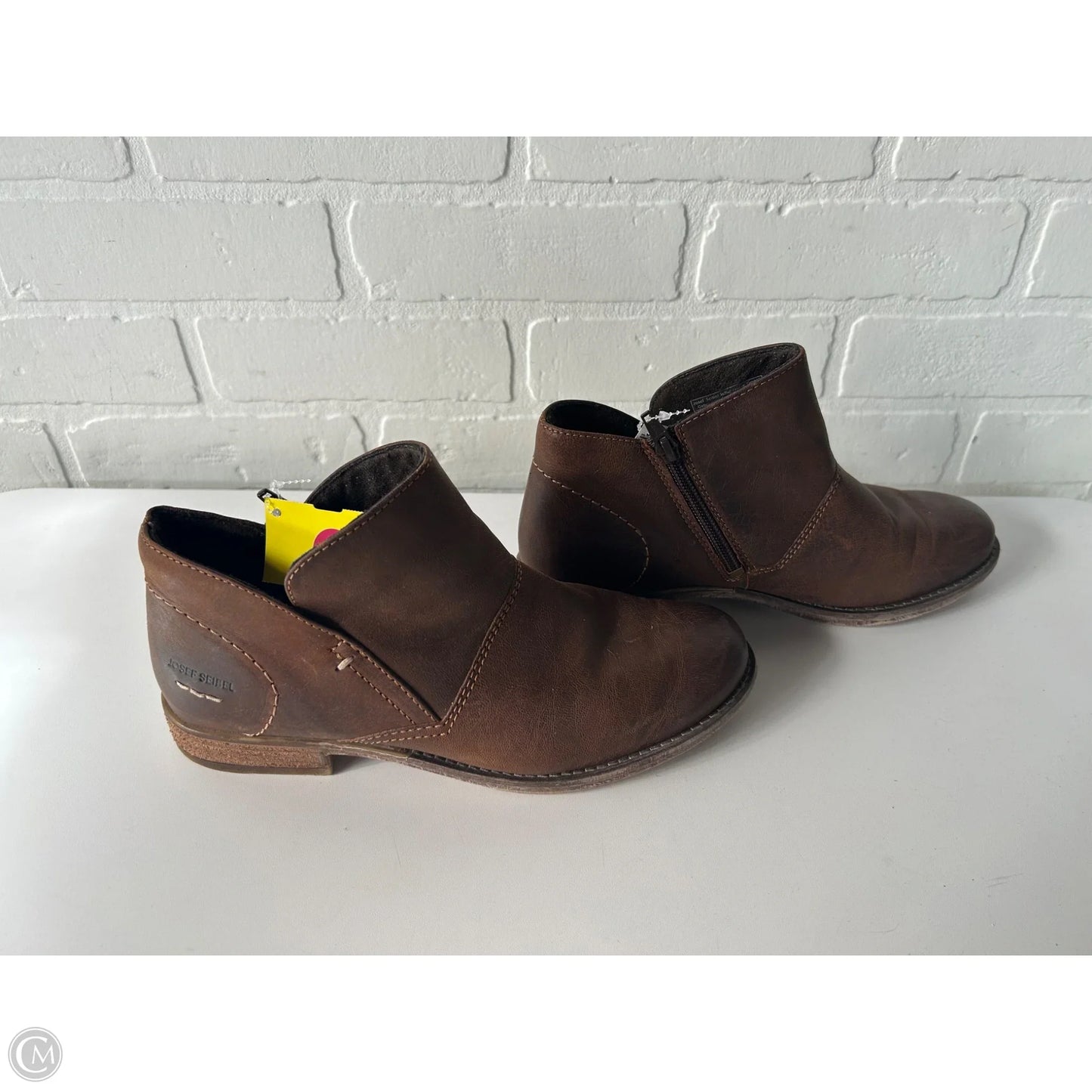 Boots Ankle Flats By Josef Seibel In Brown, Size: 8.5