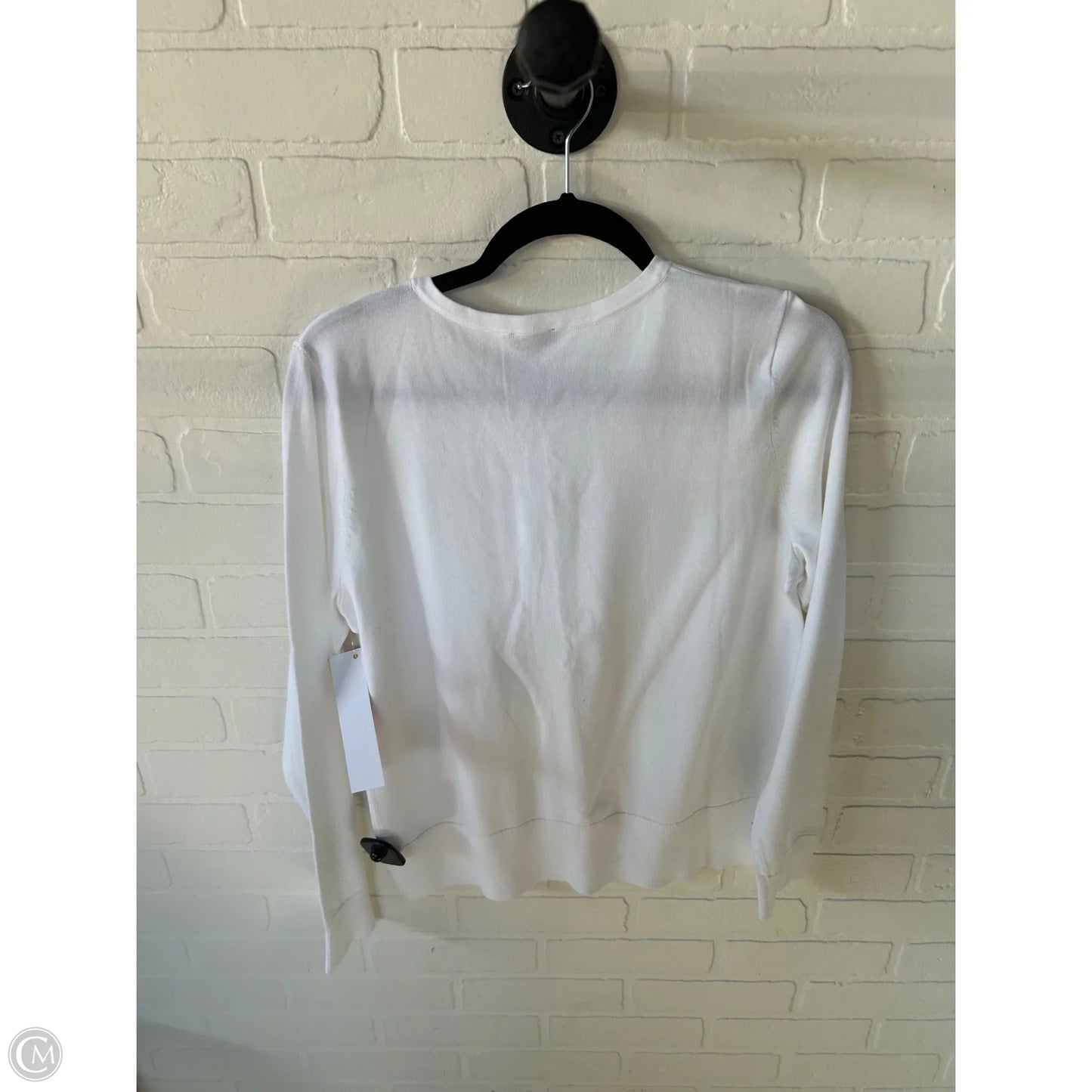 Sweater Cardigan By Talbots In White, Size: L