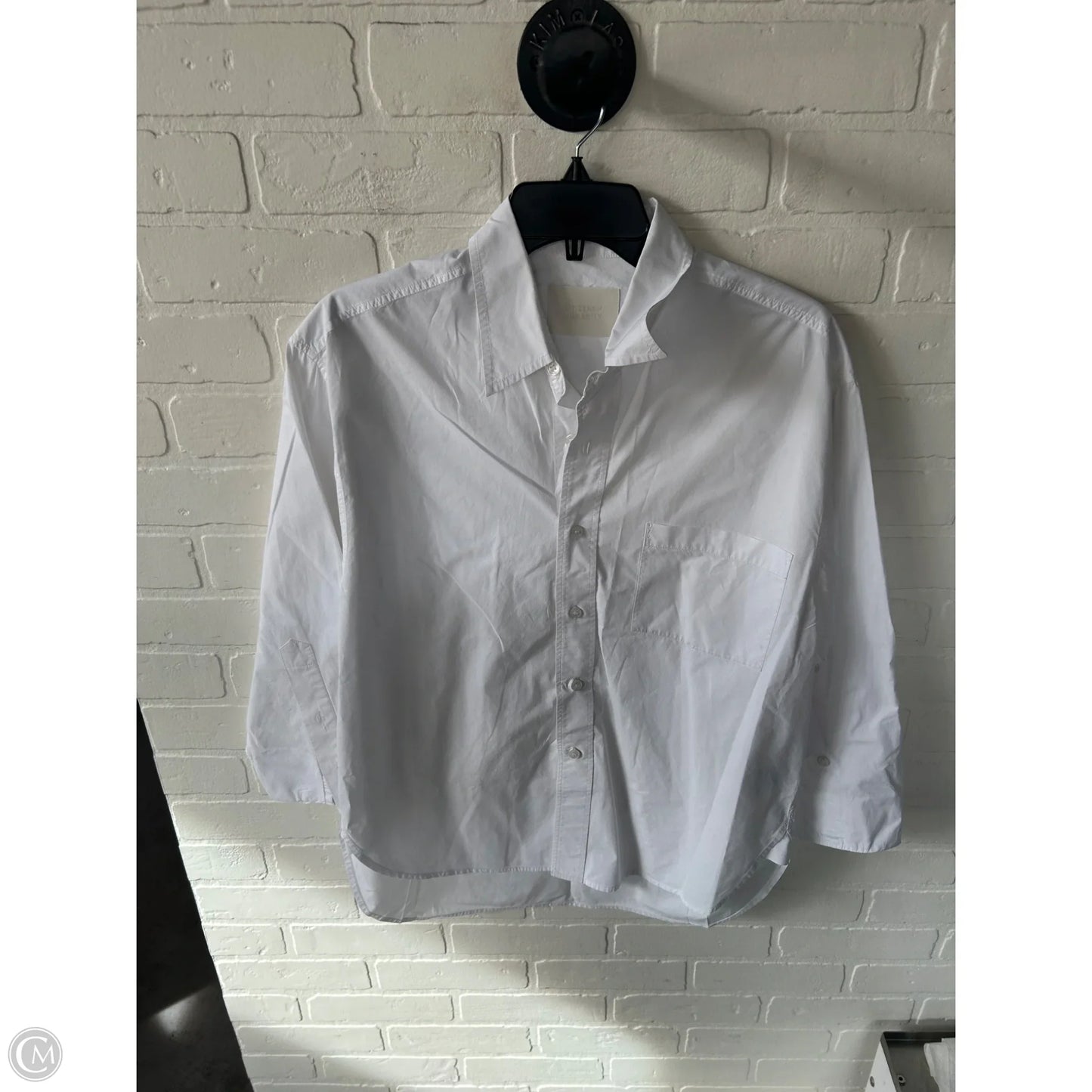 Blouse Long Sleeve By Citizens Of Humanity In White, Size: S