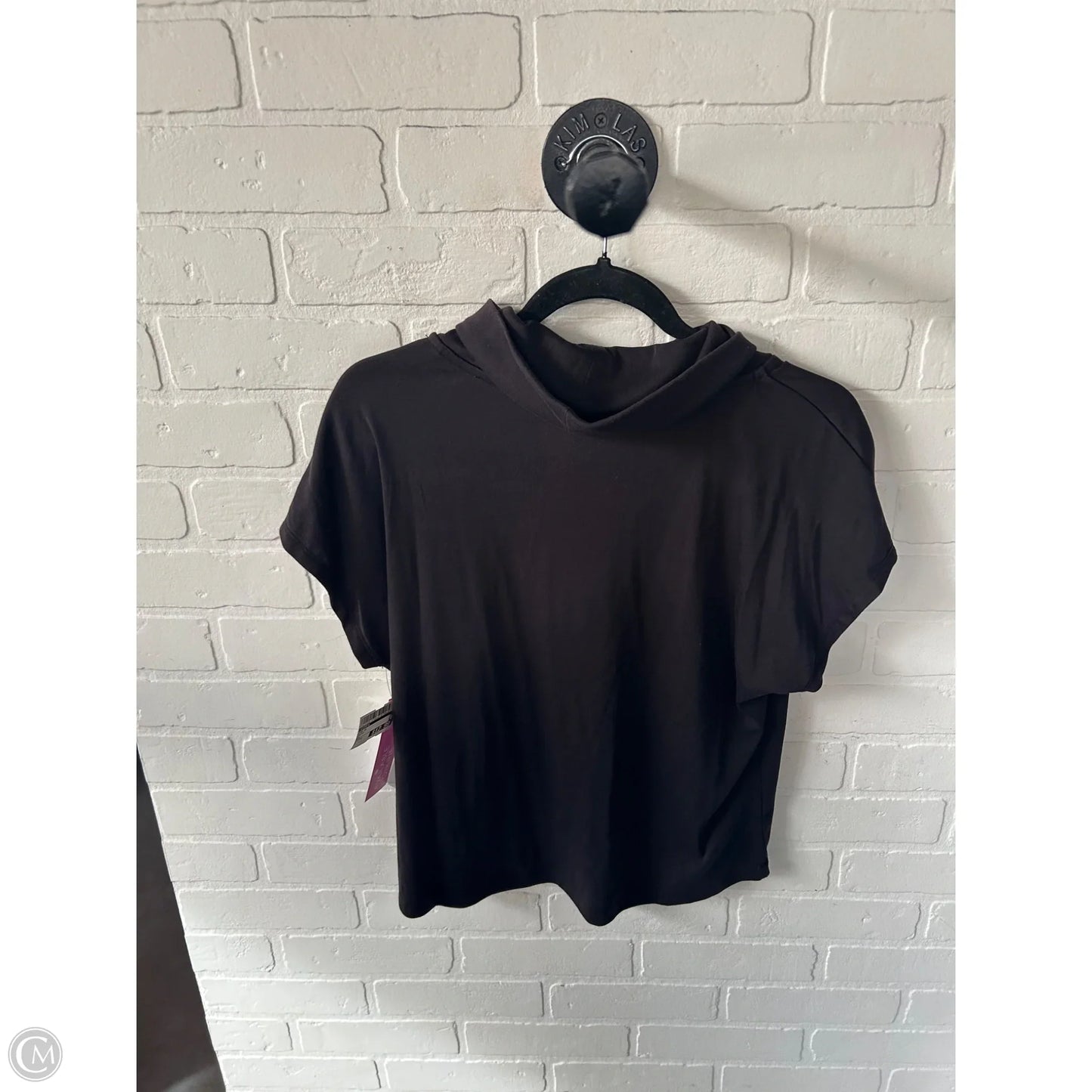 Top Short Sleeve By Evereve In Black, Size: S
