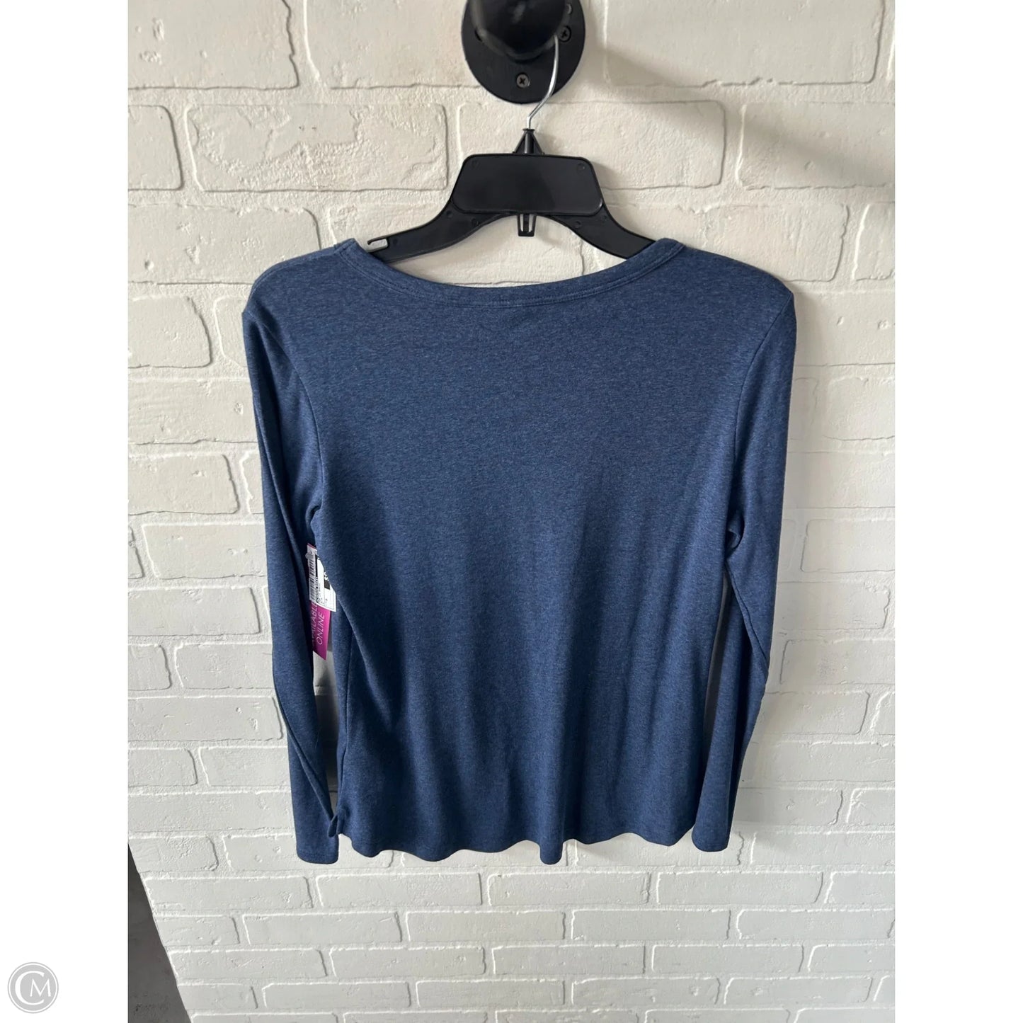 Top Long Sleeve Basic By Cynthia Rowley In Blue, Size: M