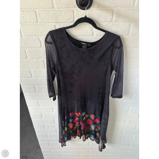 Dress Casual Midi By Desigual In Grey, Size: M