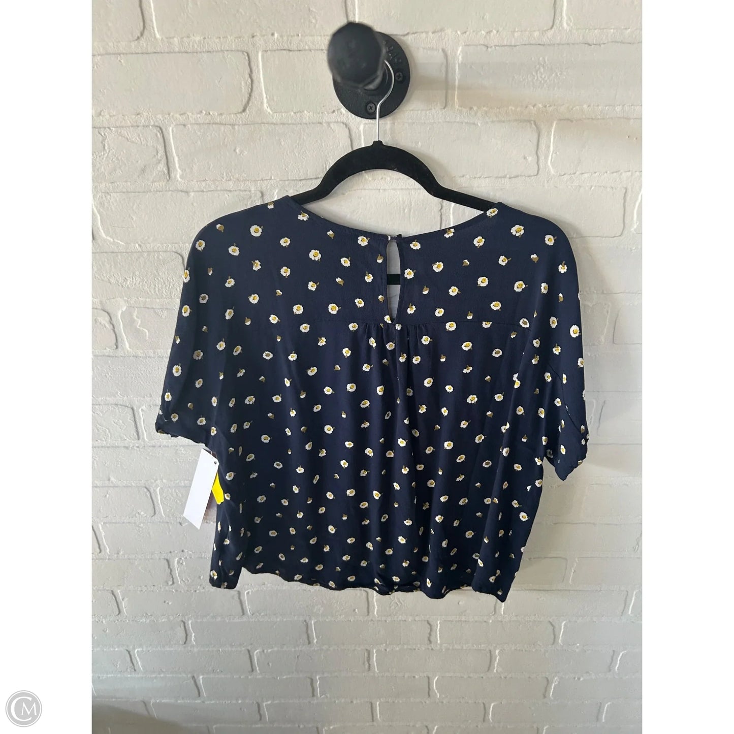 Top Short Sleeve By Madewell In Navy, Size: S