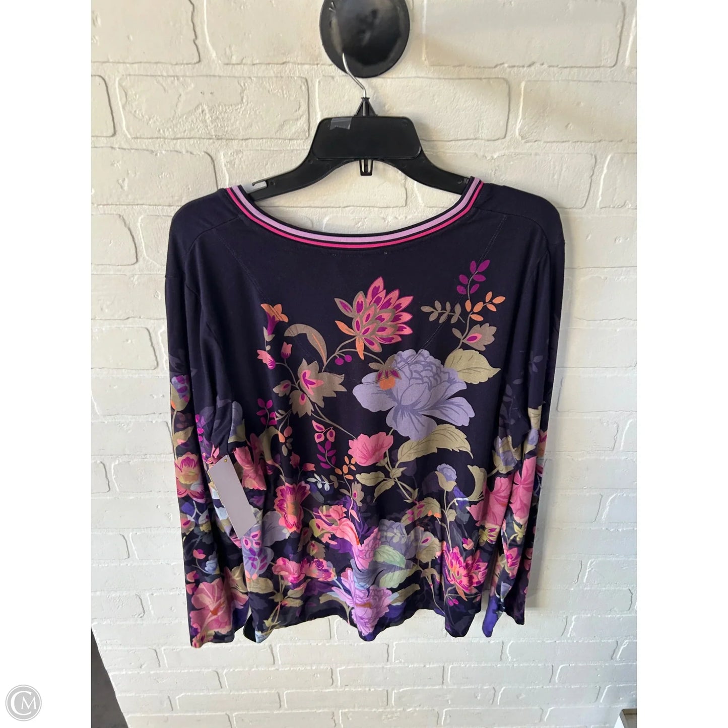 Top Long Sleeve By Johnny Was In Purple, Size: Xl