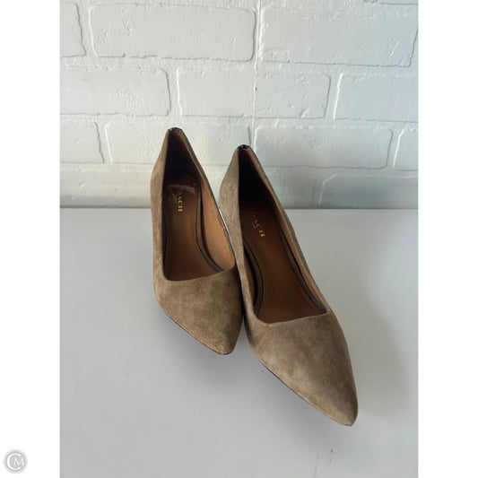 Shoes Designer By Coach In Tan, Size: 6